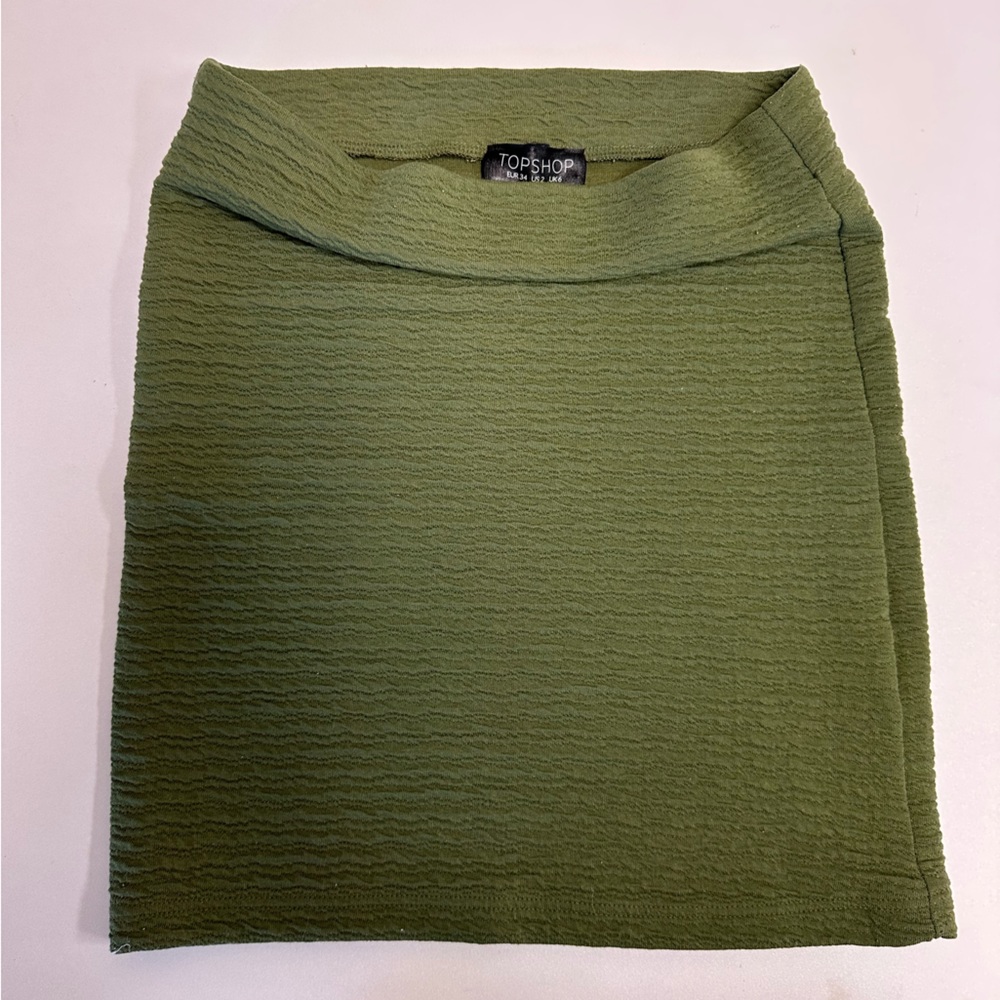 Topshop mini skirt.
